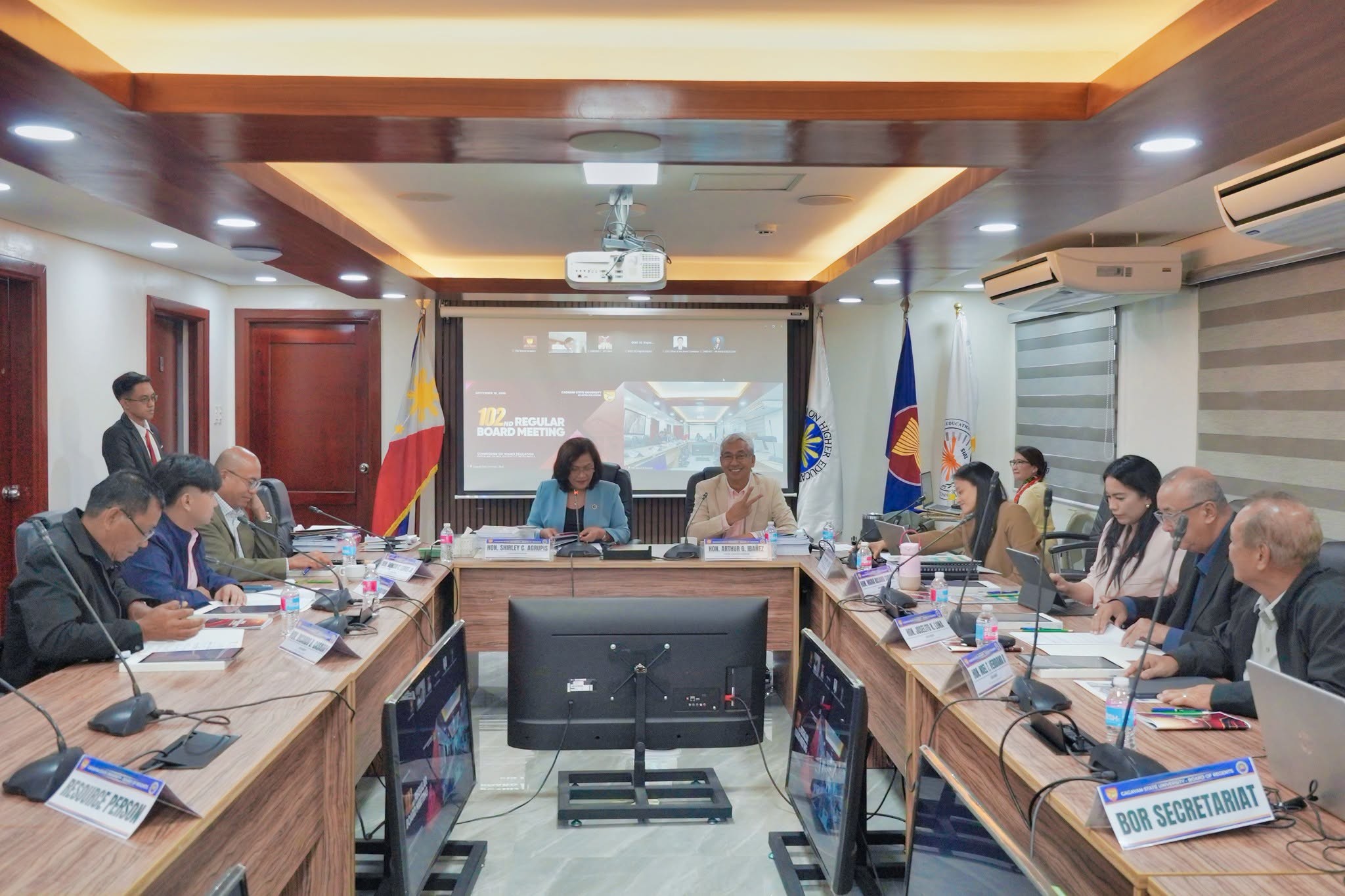 IN PHOTOS || CAGAYAN STATE UNIVERSITY HELD ITS 102ND REGULAR BOARD MEETING ON SEPTEMBER 18, 2026, AT THE HIGHER EDUCATIO photo 5